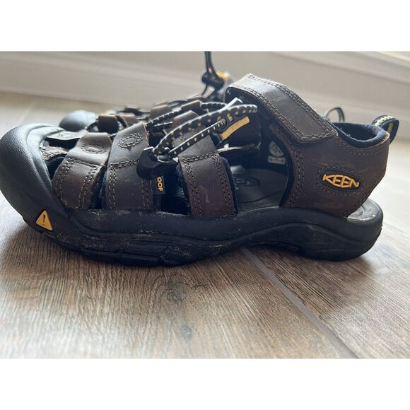 Keen Boys Brown Newport H2 Waterproof Sandals Sz 3 - Picture 3 of 9
